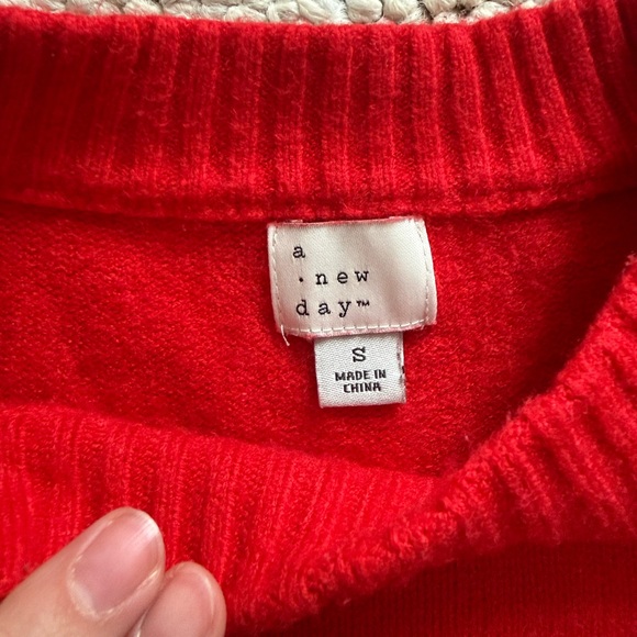 A New Day Red Sweater Size Small - Picture 2 of 3